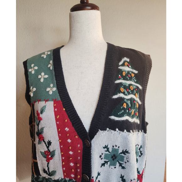 Festive Holiday Sweater Vest - Multicolor - Picture 8 of 15